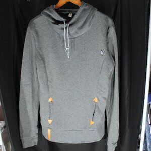 Ealey Fushi Gray Pullover Hoodie with Pockets - Size L